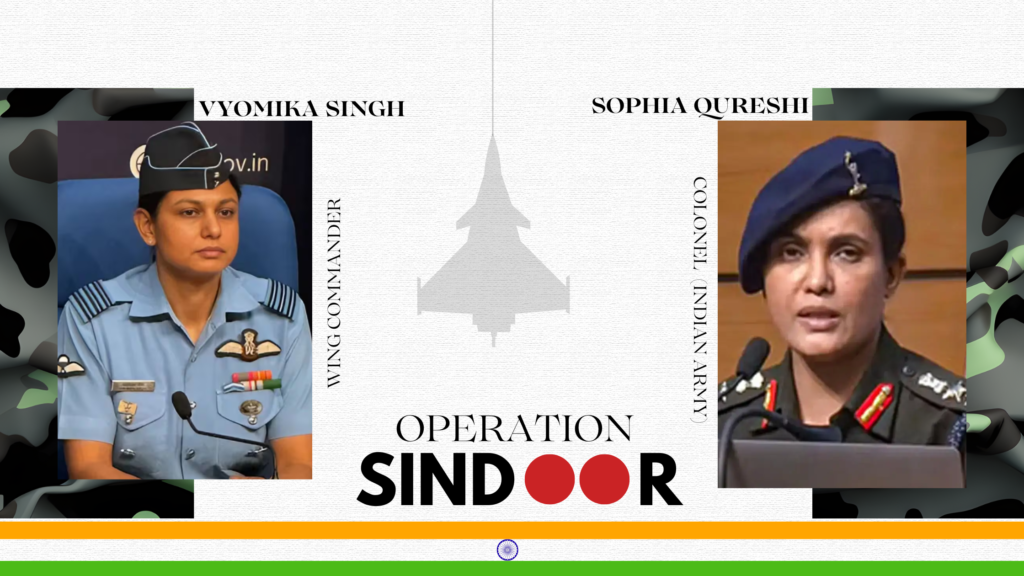 Colonel Sofiya Qureshi and Wing Commander Vyomika.