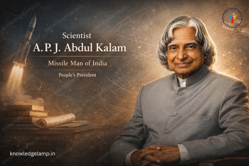 A. P. J. Abdul Kalam Missile Man of India, People’s President